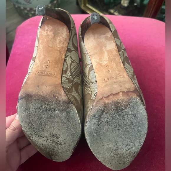 Coach Tan Monogram Booties - Picture 4 of 7